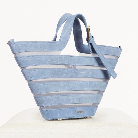 Cult Gaia May Laszlo Mini Crossbody Bag Maya Blue - Picture 3 of 13